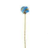 An early 20th century enamel stickpin.