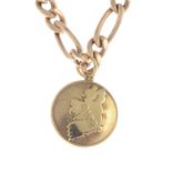 (53564) A 9ct gold pendant.