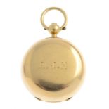 An Edwardian 15ct gold sovereign holder.