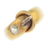 An early 20th century 18ct gold diamond ring.