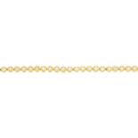 A 14ct gold cubic zirconia bracelet.