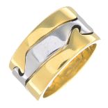 GEORG JENSEN - an 18ct gold 'Fusion' ring.