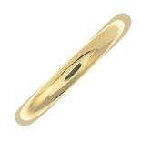 GEORG JENSEN - an 18ct gold band ring.