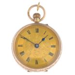 An early 20th century 12ct gold pocket watch.