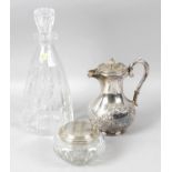 A Walsh cut glass decanter and stopper,