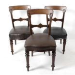 Twenty four Victorian mahogany framed library chairs,