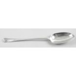 An early George II silver basting spoon,