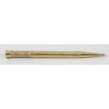 A Mordan Everpoint small gold cased propelling pencil,
