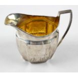 A George III silver cream jug,