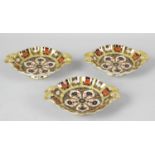 Four Royal Crown Derby Imari porcelain dishes,