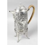 A George III silver coffee biggin by Paul Storr,