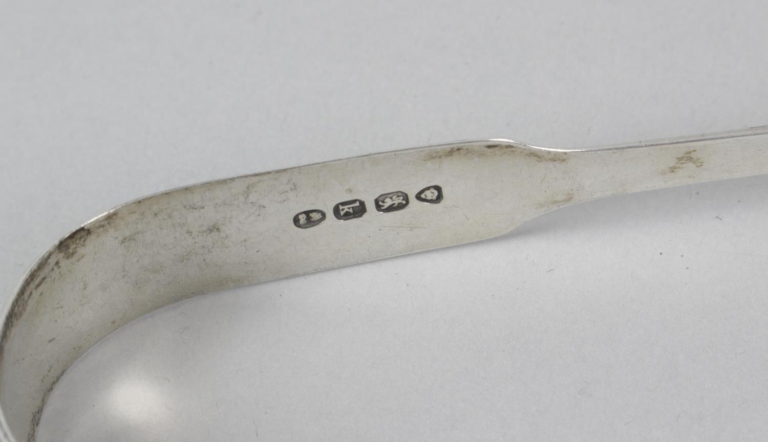 A selection of six pairs of silver sugar tongs, - Image 3 of 3