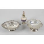 A Victorian silver bonbon dish,