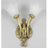 A pair of 19th century ormolu wall lights,