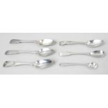 A pair of George III Scottish silver grapefruit spoons,