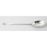 A Queen Anne Britannia silver basting spoon,