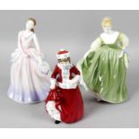 A collection of eighteen Royal Doulton bone china figurines to include Just For You HN S140,