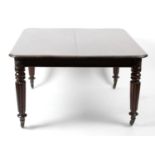 A Victorian mahogany dining room table,