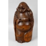 A late 19th century Chinese carved bamboo figure,