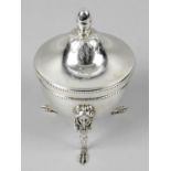 An early twentieth century small silver import pot and cover,