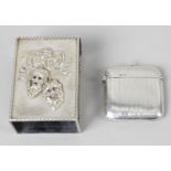 A silver matchbox sleeve by Omar Ramsden,