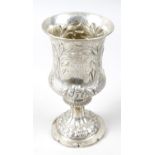 A 1930's silver goblet,