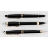 Three Montblanc pens,