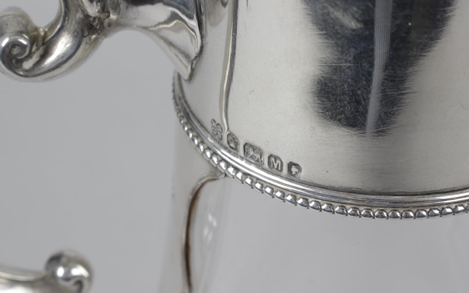 A Victorian silver mounted glass claret jug, - Image 3 of 3