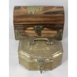 An Eastern brass box,