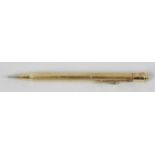 A 9k gold propelling pencil,