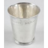 An early provincial silver beaker,