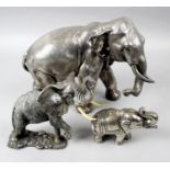 A selection of assorted animal figures and ornaments,