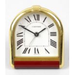 A Must de Cartier desk clock,