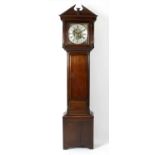 An antique mahogany cased eight day longcase clock,