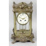 An early 20th century gilt metal mantel clock,