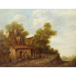 Bassuet, a 19th century oil painting on board,