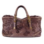 BOTTEGA VENETA - an embroidered Intrecciato handbag.