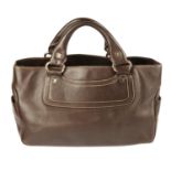 CÉLINE - a brown leather Boogie handbag.