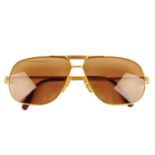 CARTIER - a pair of Aviator sunglasses.