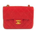 CHANEL - a Mini Square Classic Flap handbag.