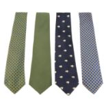 ASPREY - five silk ties.