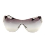 BULGARI - a pair of large rimless sunglasses.