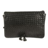 BOTTEGA VENETA - an Intrecciato Flap clutch.