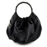 ARMANI - a large satin hobo handbag.