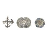 A selection of mid 20th century marcasite jewellery.