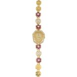 THE ROYAL DIAMOND - an 18ct gold diamond and ruby cocktail watch.