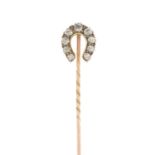 A late Victorian diamond stickpin.