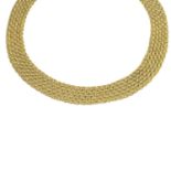 An 18ct gold necklace.