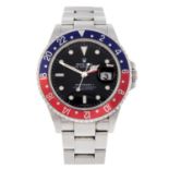 (64428) ROLEX - a gentleman's Oyster Perpetual Date GMT-Master II bracelet watch.