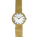 BUECHE GIROD - an 18ct gold bracelet watch.